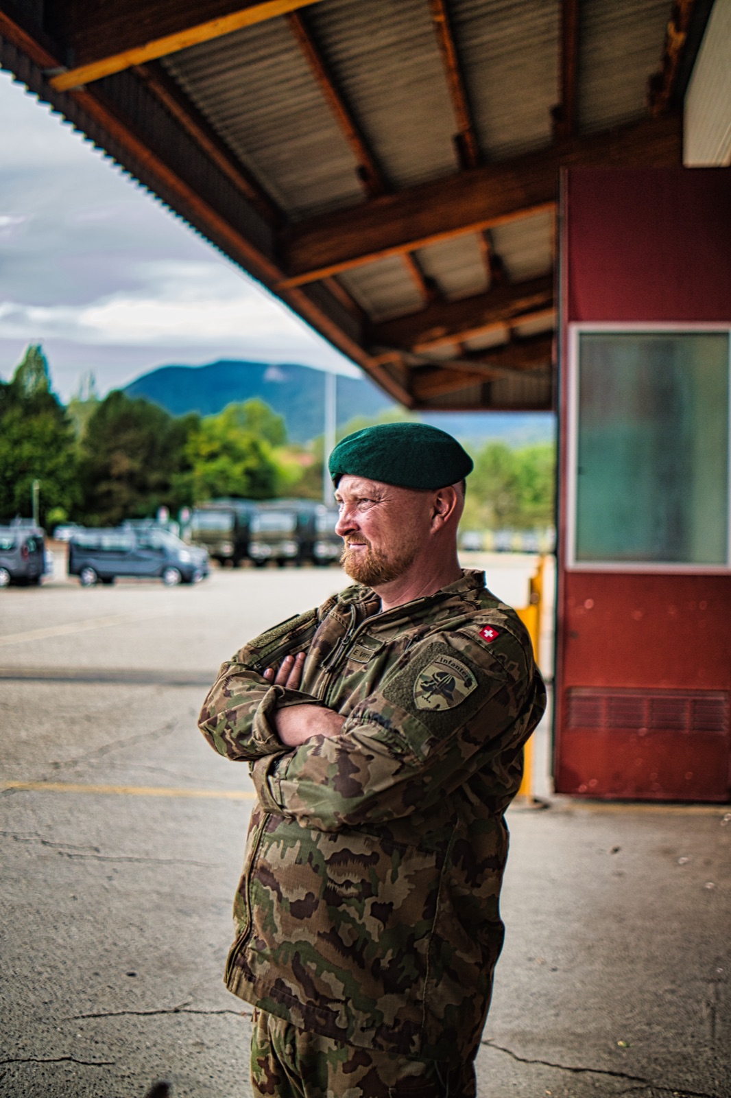 Portrait with the green beret
